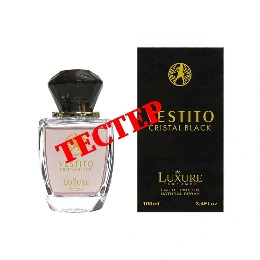 Жіноча парфумерна вода Luxure Parfumes Tester Vestito Cristal Black тестер 100 мл