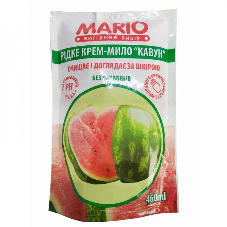 Крем-мило для рук Маротех Крем-мило Кавун Маріо Дойпак 460 г