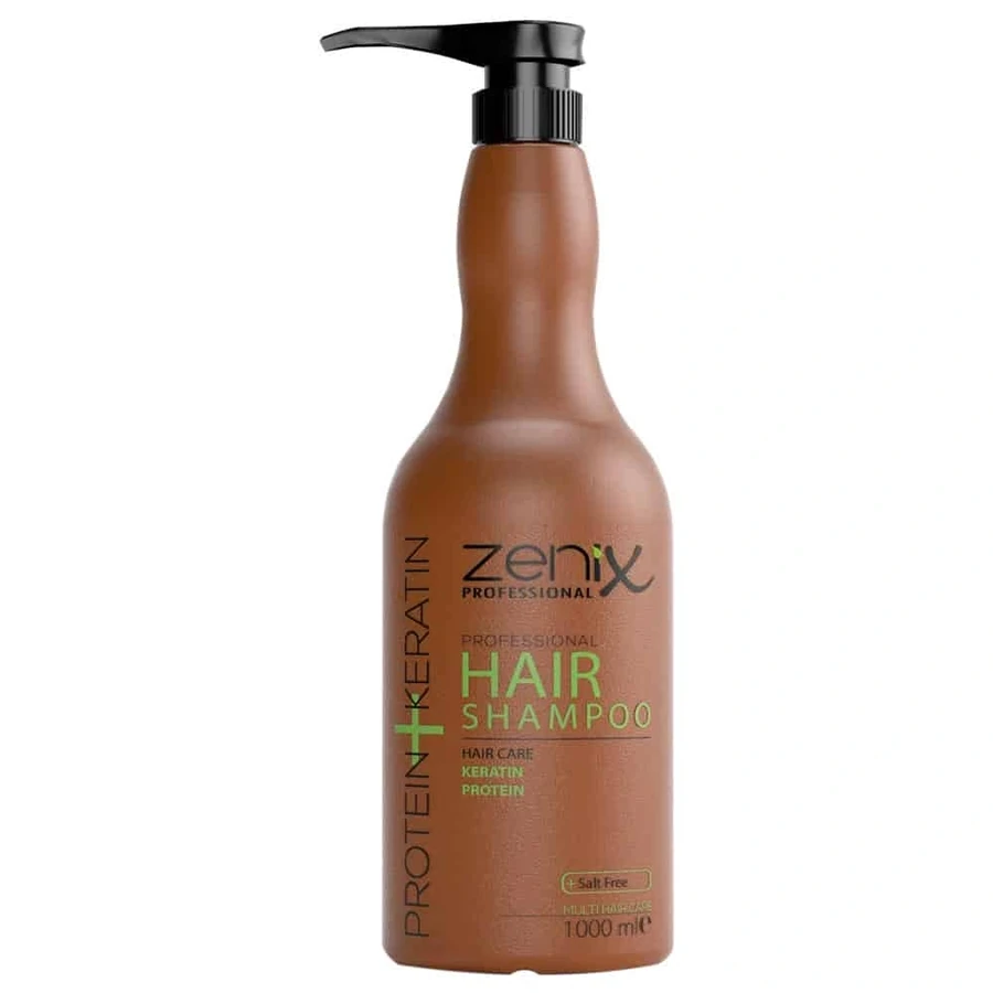 Шампунь, що очищає Кератин + протеїн Zenix Keratin+Protein Hair Shampoo 1000 мл