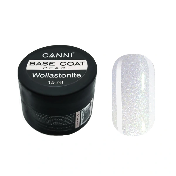 Відновлююча база Canni Wollastonite Base Coat 05 Pearl перламутрова 15 мл