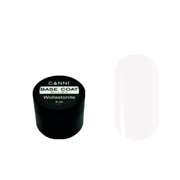 Відновлююча база Canni Wollastonite Base Coat 02 Milky молочна 5 мл