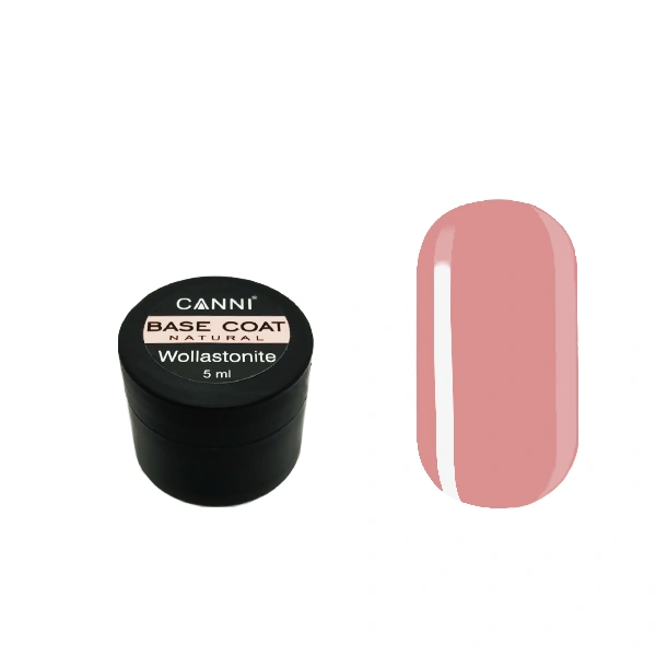 Відновлююча камуфлююча база Canni Wollastonite Base Coat 04 Natural бежево-рожева 5 мл