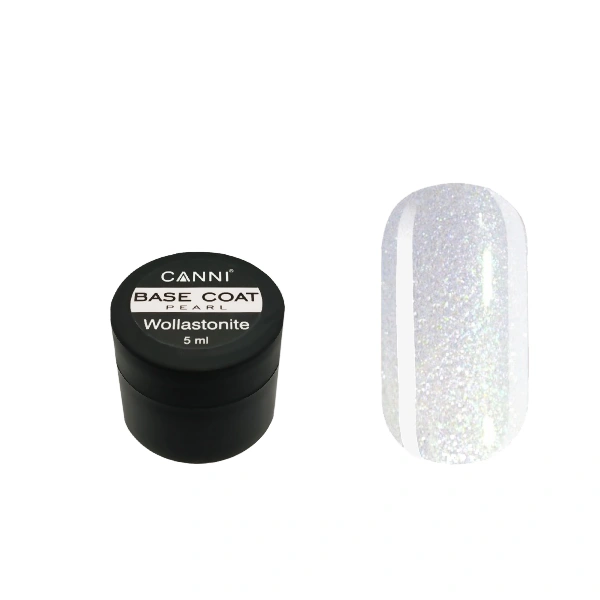 Відновлююча база Canni Wollastonite Base Coat 05 Pearl перламутрова 5 мл