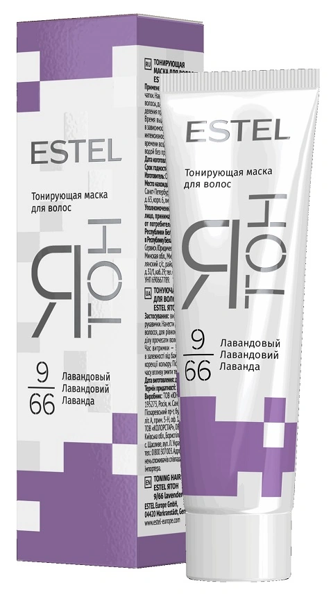Тонкувальна маска для волосся Estel Professional Я Тон 9/66 лавандовий 60 мл