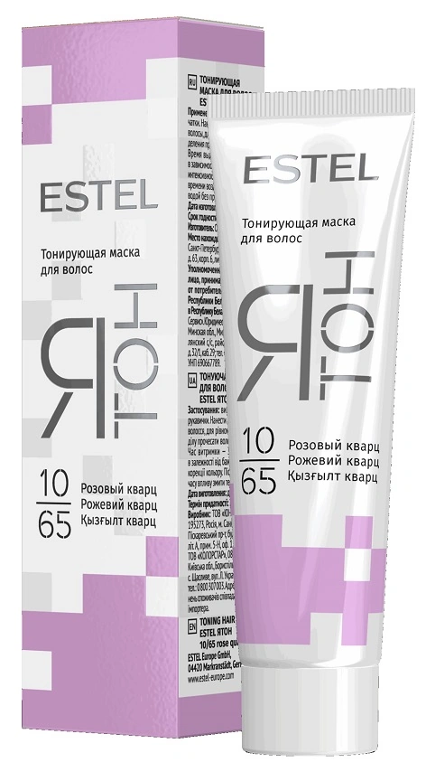 Тонкувальна маска для волосся Estel Professional Я Тон 10/65 рожевий кварц 60 мл