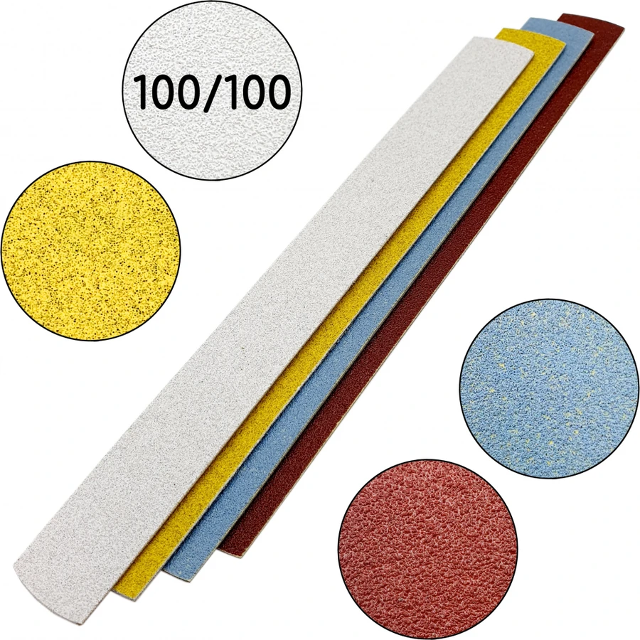 ThePilochki Reusable Nail File Burgundy 100/100 грит 5 шт/уп Бордовий