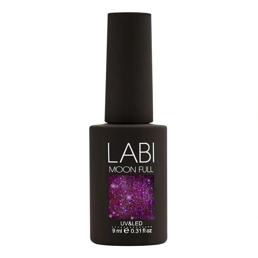 Гель-лак LABI Гель-лак №G10 Glitter морозна вишня, з шиммером 9 мл