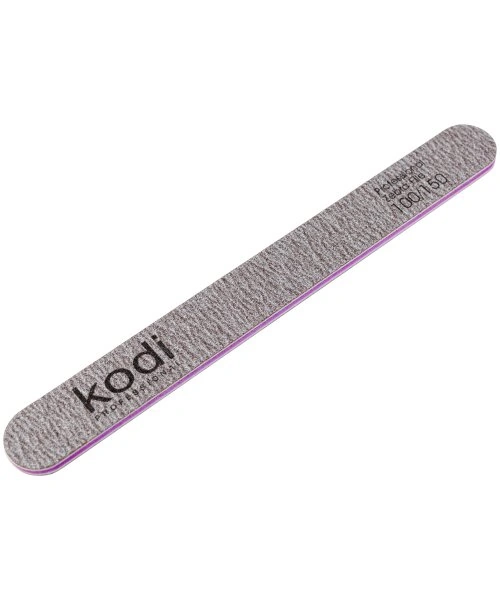 Пилка для нігтів Kodi №85 Пилка прямої форми 100/150 грит