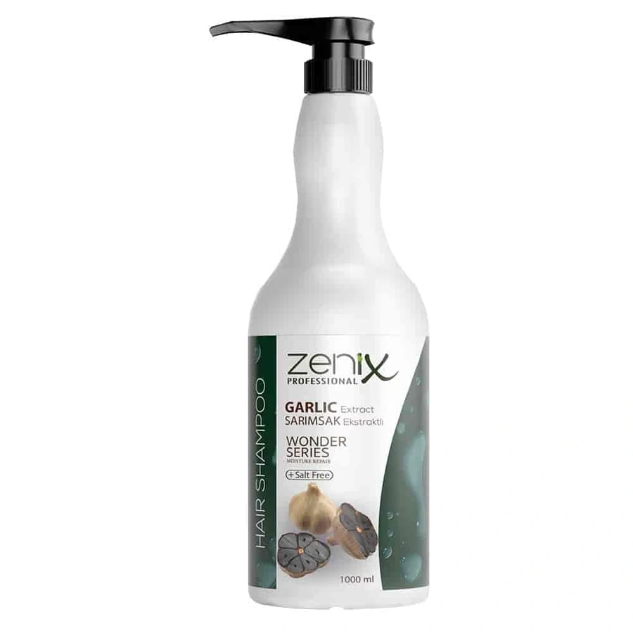 Шампунь для волосся з чорним часником Zenix Шампунь для волосся Black Garlic 1000 мл