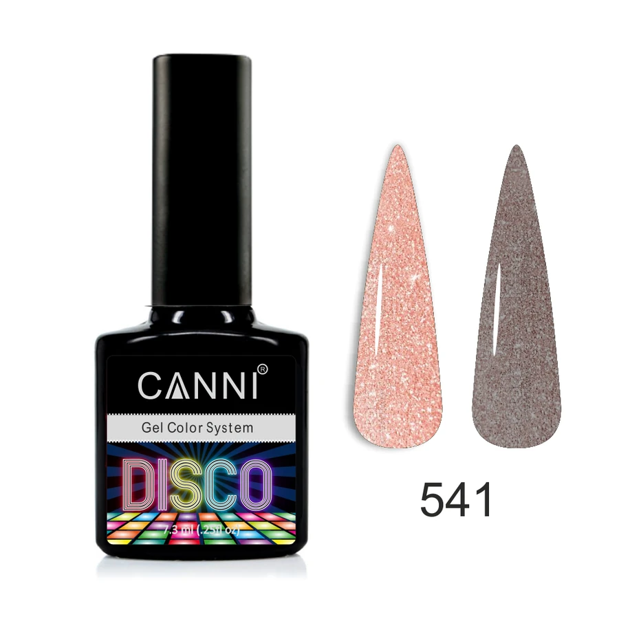 Гель-лак Canni Gel Polish Disco №541 мокко, світловідбиваючий
