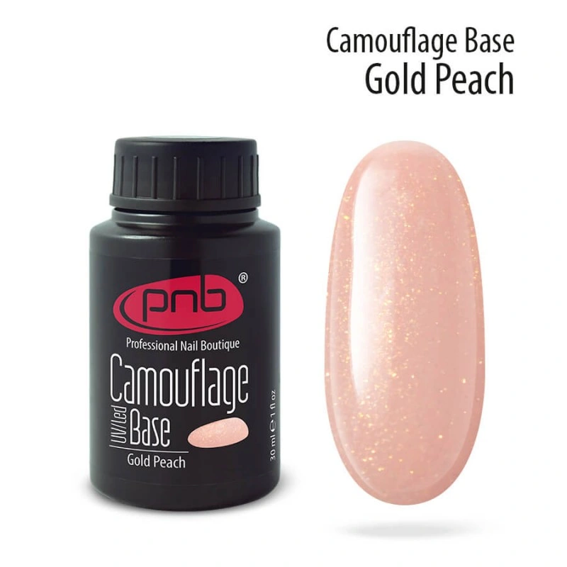Камуфлююча каучукова база PNB Camouflage Base Gold Peach золотисто-персикова 30 мл