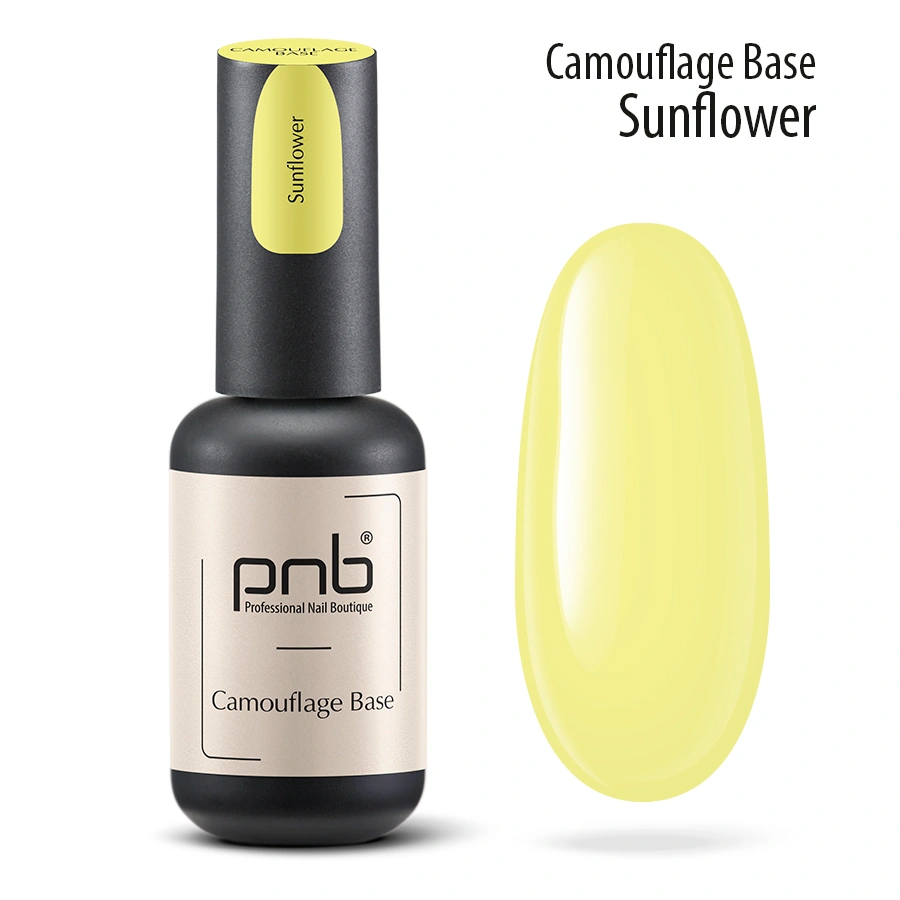 Камуфлююча каучукова база PNB Camouflage Base Sunflower жовта 8 мл