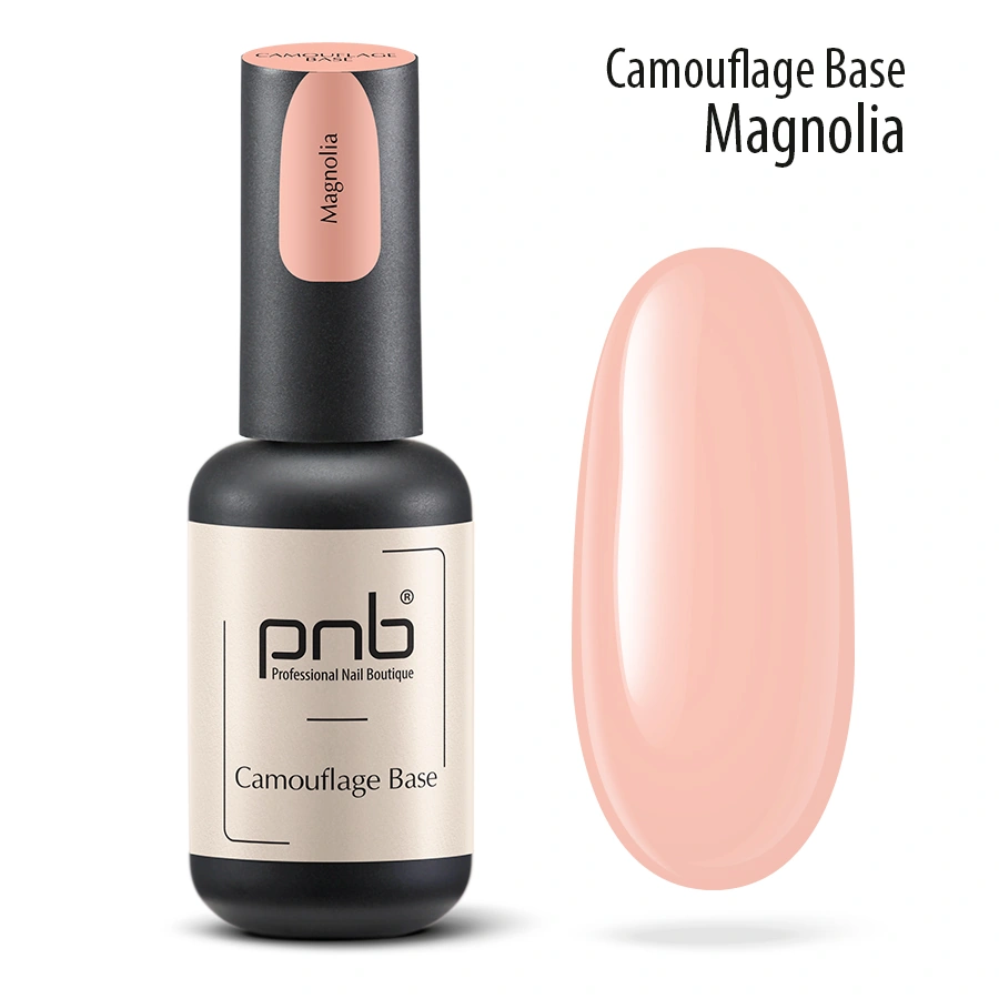 Камуфлююча каучукова база PNB Camouflage Base Magnolia персикова 8 мл
