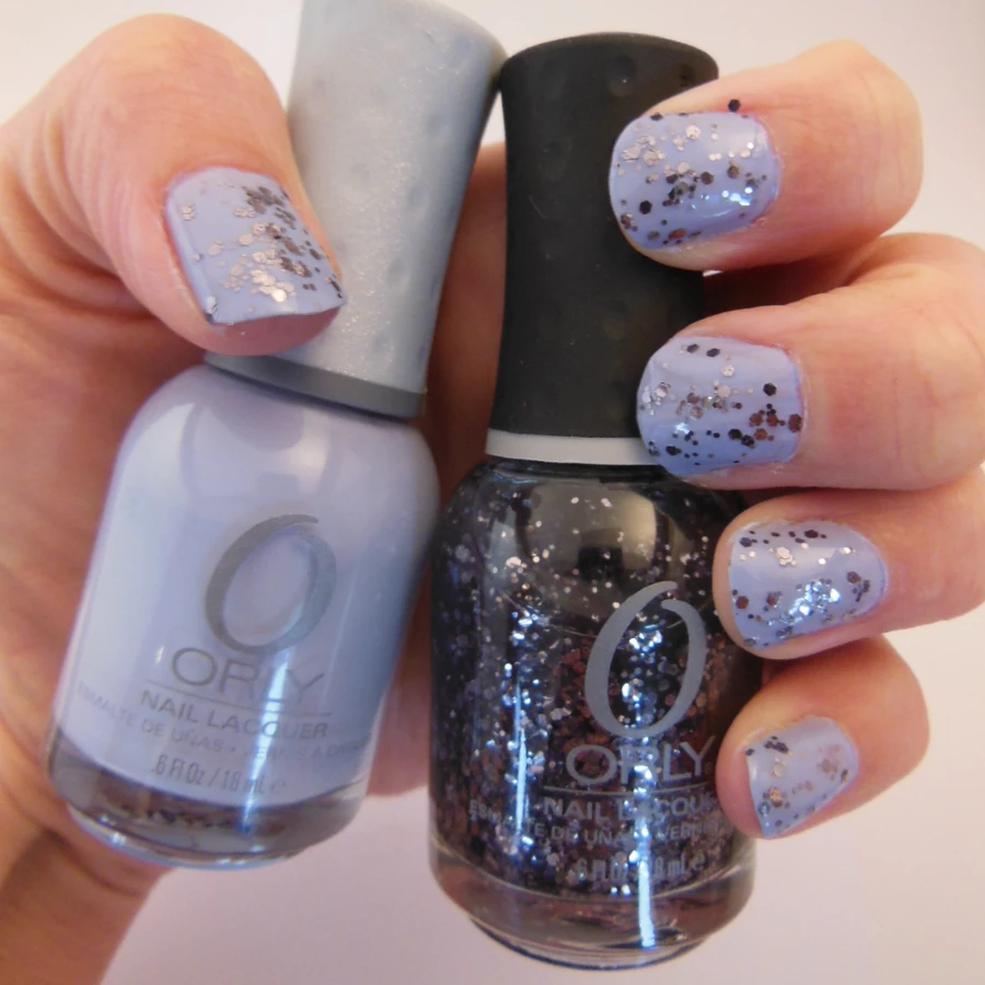 Гель-лак ORLY Gel FX Atomic Splash прозорий, з великими та середніми сталевими шестикутниками 9 мл