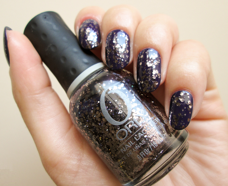 Гель-лак ORLY Gel FX Atomic Splash прозорий, з великими та середніми сталевими шестикутниками 9 мл