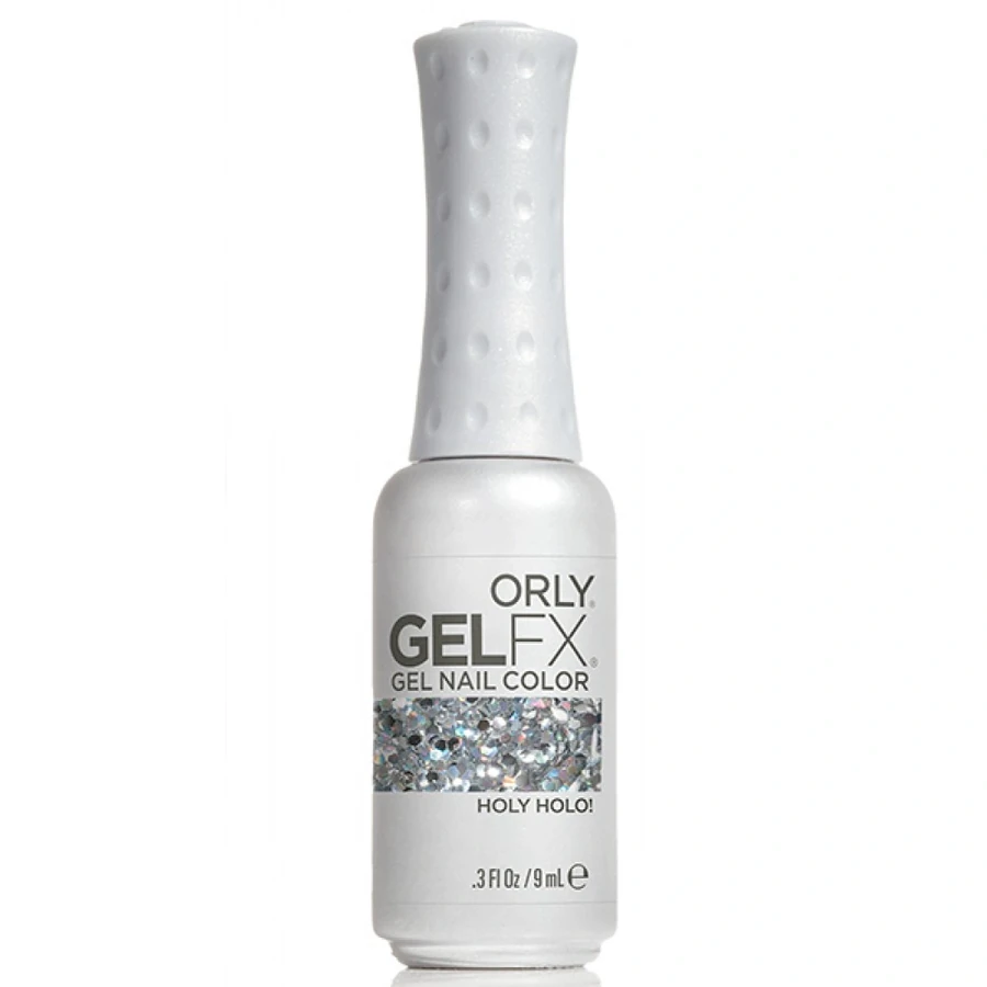 Гель-лак ORLY Gel FX Holy Holo! прозорий, з великими сріблястими шестикутниками 9 мл