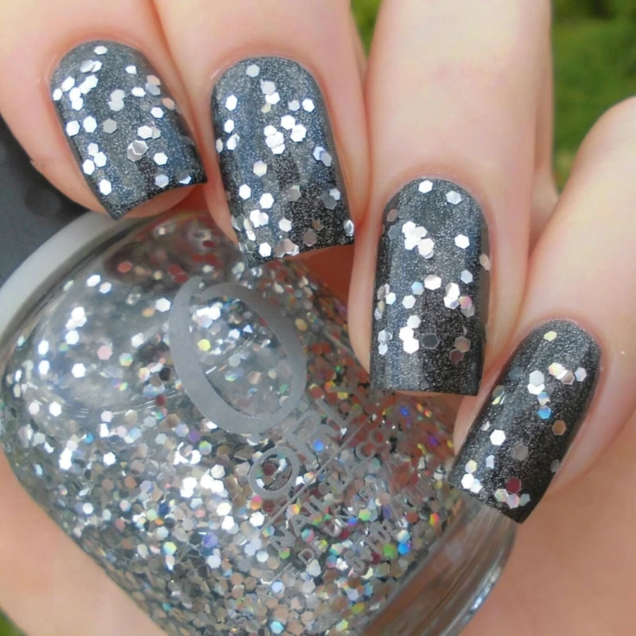 Гель-лак ORLY Gel FX Holy Holo! прозорий, з великими сріблястими шестикутниками 9 мл