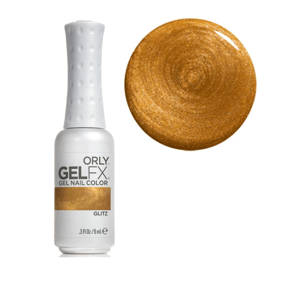 Гель-лак ORLY Gel FX Glitz золотий, зі щільним шимером 9 мл