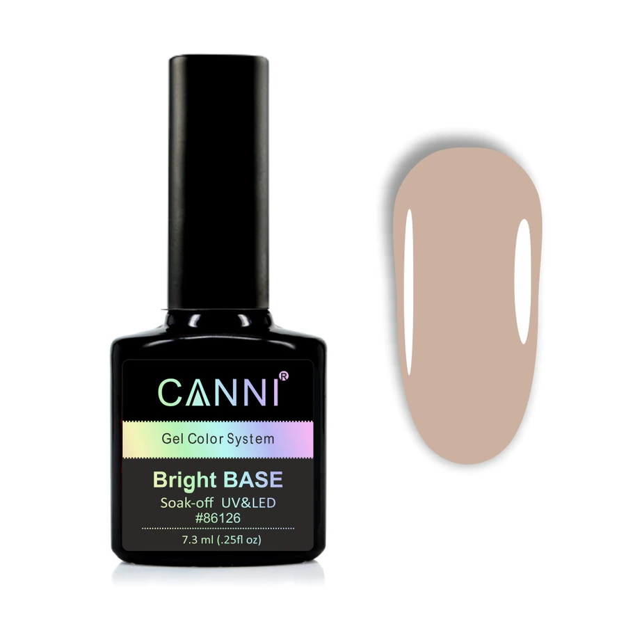 Кольорове каучукове базове покриття Canni Bright Base №658 хакі 7,3 мл