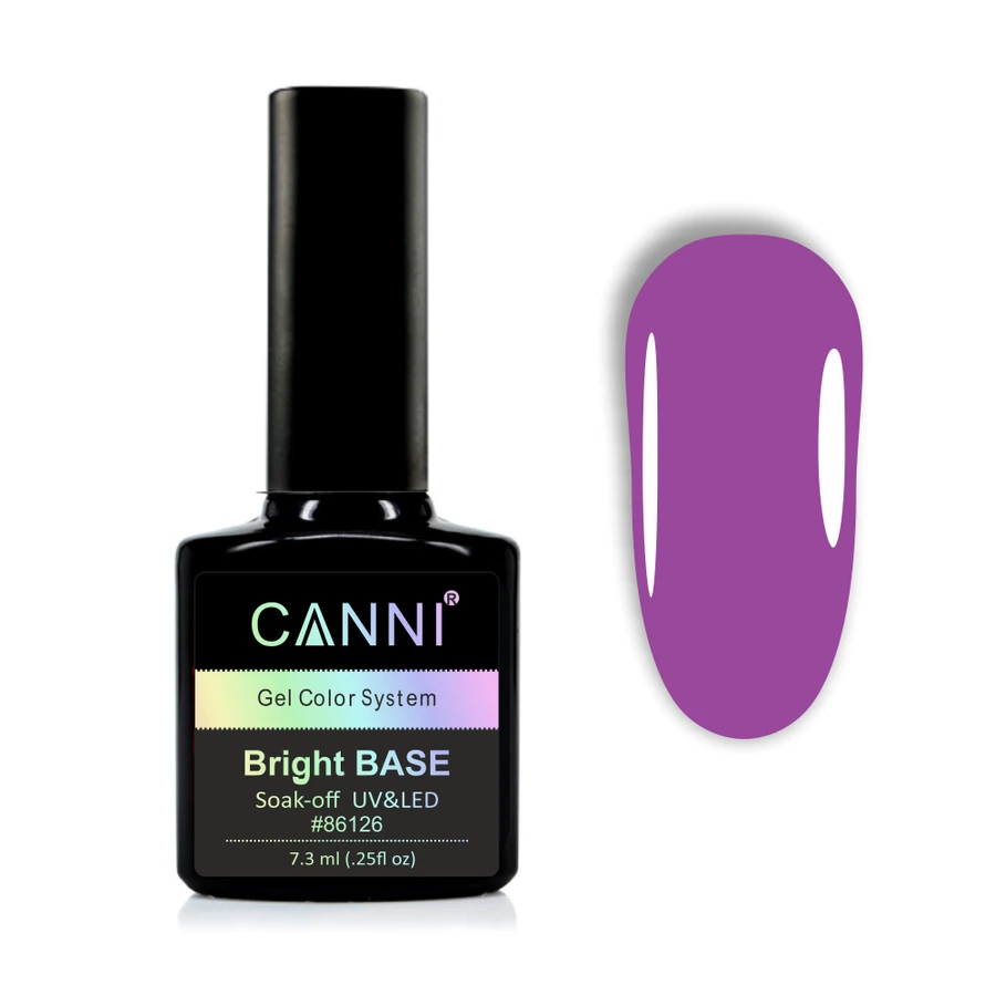 Кольорове каучукове базове покриття Canni Bright Base №659 ожинове 7,3 мл