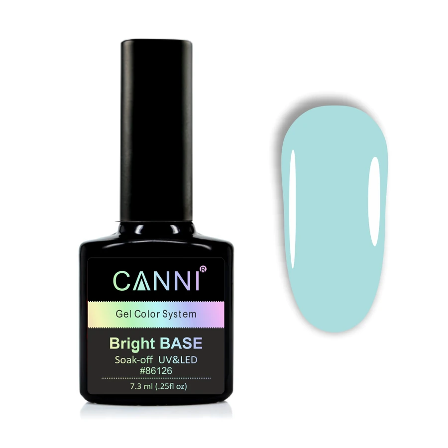 Кольорове каучукове базове покриття Canni Bright Base №660 блакитний 7,3 мл