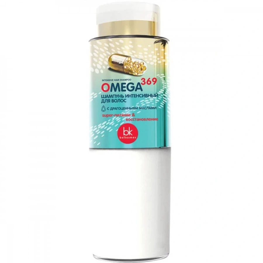 Шампунь харчування та відновлення Белкосмекс Omega 369 Шампунь інтенсивний для волосся 400 г