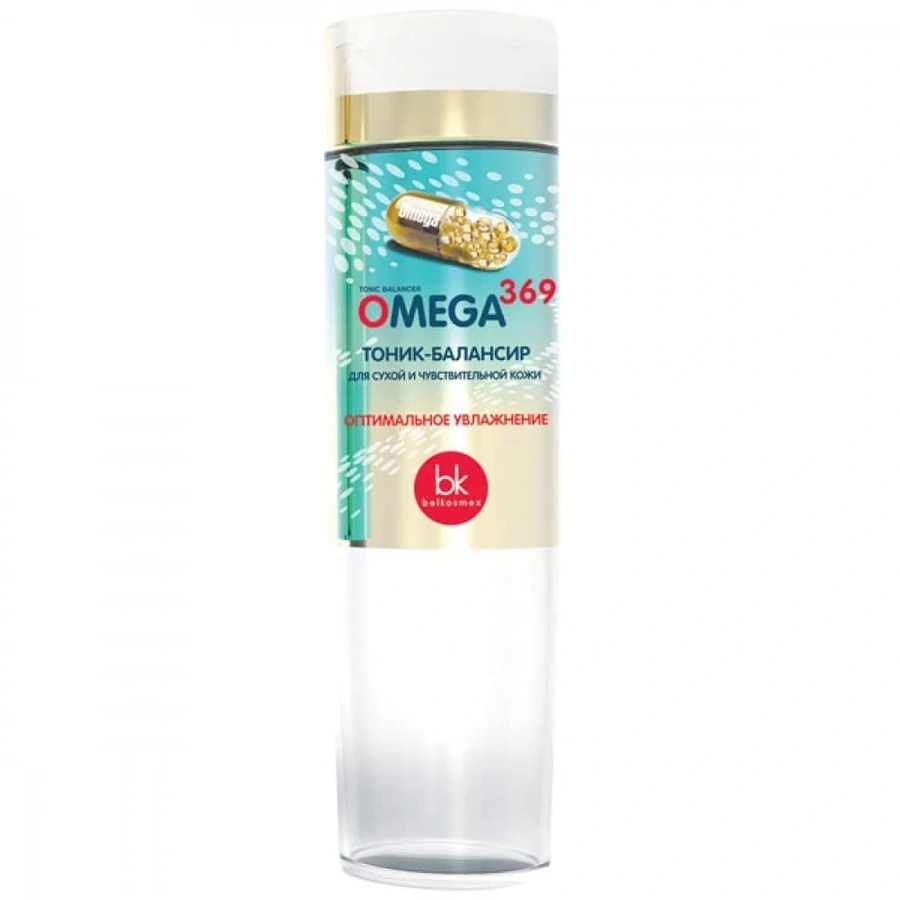 Тонік-балансир оптимальне зволоження Белкосмекс Omega 369 Тонік-балансир для сухої та чутливої ​​шкіри 200 г