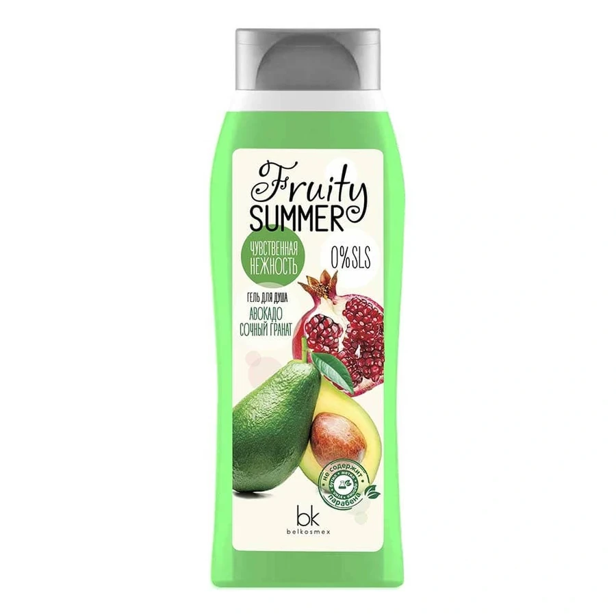 Гель для душа Белкосмекс Fruity Summer Гель для душу авокадо соковитий гранат 500 мл