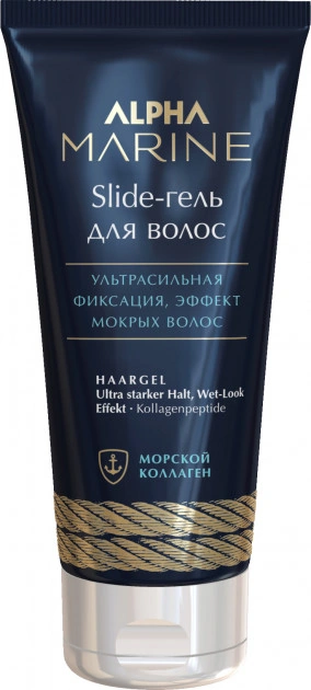 Гель для волосся ефект мокрого волосся Estel Professional Alpha Marine Slide-гель для волосся ультрасильна фіксація 100 мл