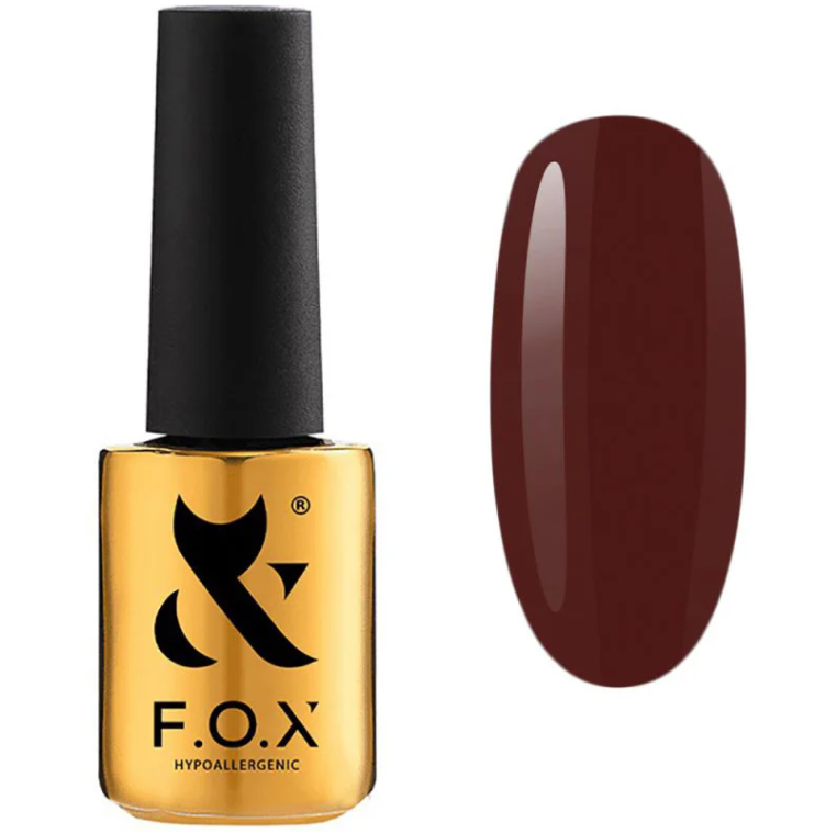 Гель-лак FOX Gel-polish Masha Efrosinina 020 бордовий , емаль 7 мл