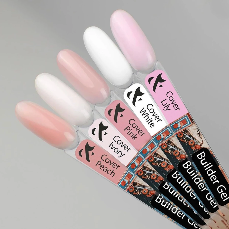 Гель для моделювання камуфлюючий FOX Builder Gel Cover Lily ліловий 15 мл