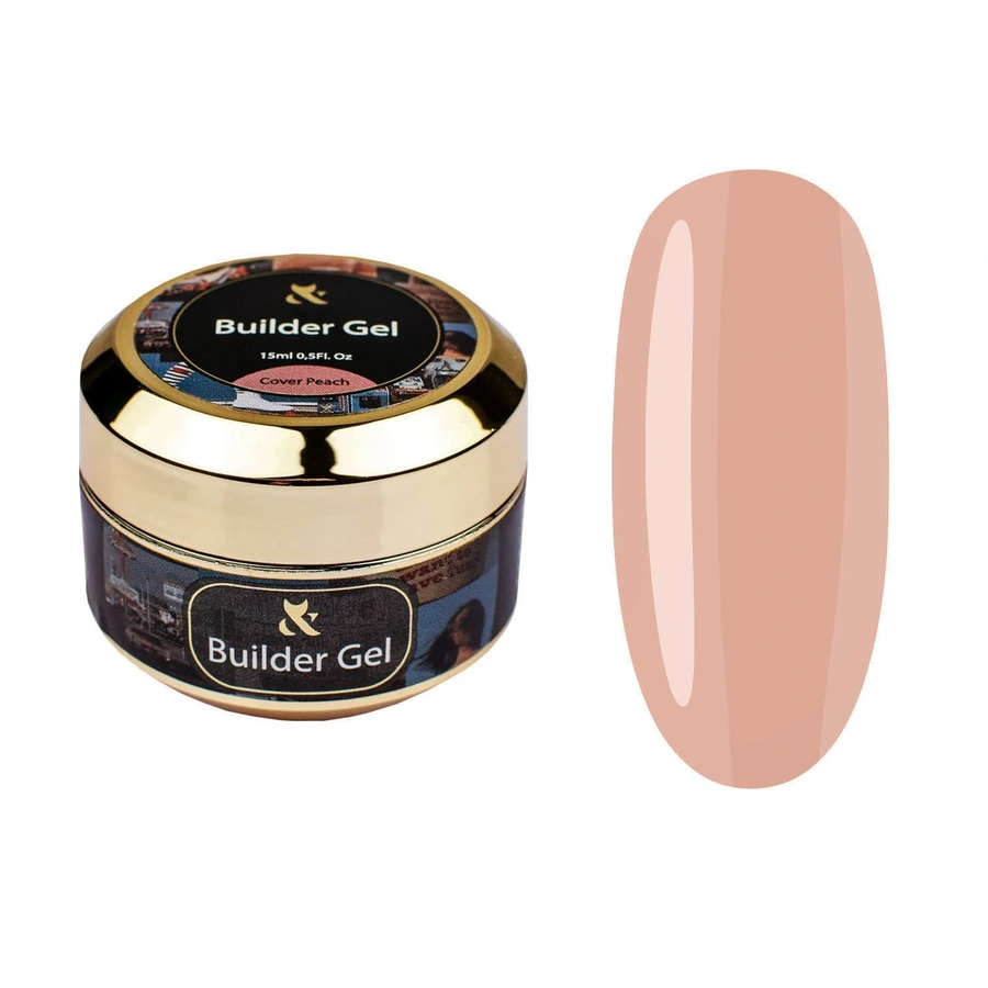 Гель для моделювання камуфлюючий FOX Builder Gel Cover Peach персиковий 15 мл