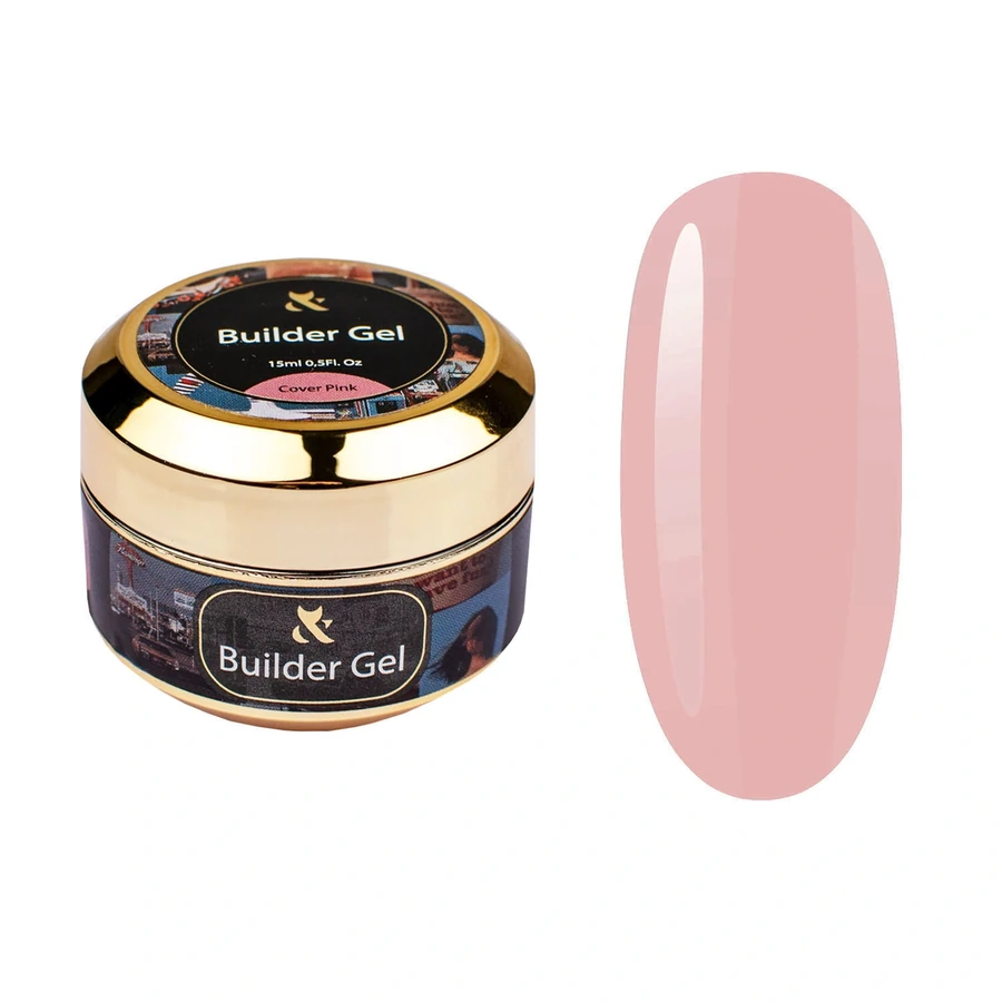 Гель для моделювання камуфлюючий FOX Builder Gel Cover Pink рожевий 15 мл