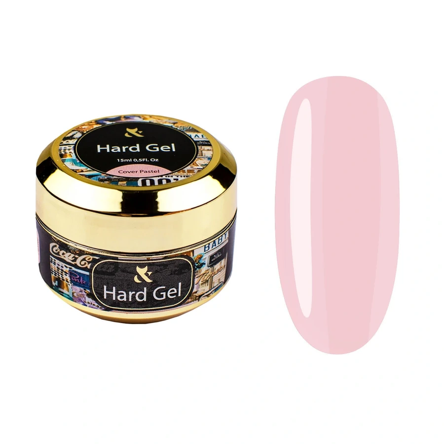 Гель для моделювання камуфлюючий FOX Hard Gel Cover Pastel пастельний рожевий 15 мл