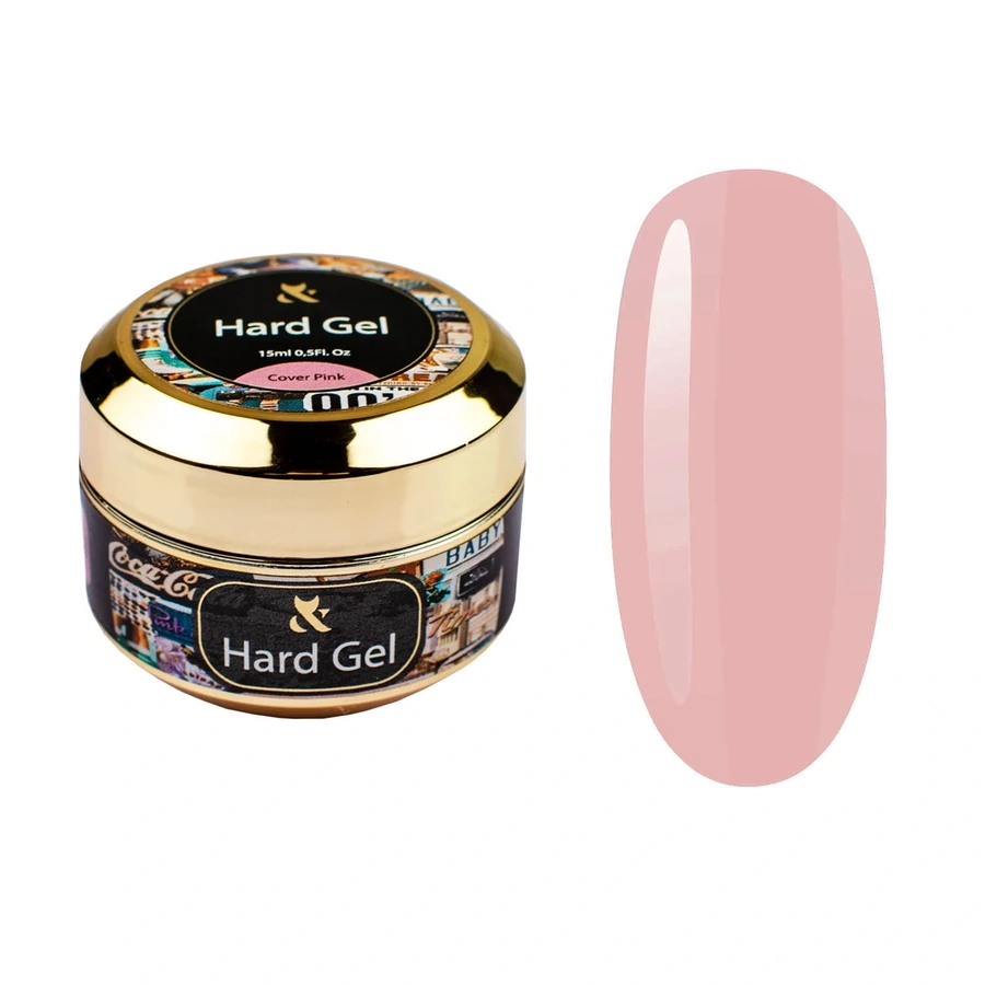 Гель для моделювання камуфлюючий FOX Hard Gel Cover Pink рожевий 15 мл