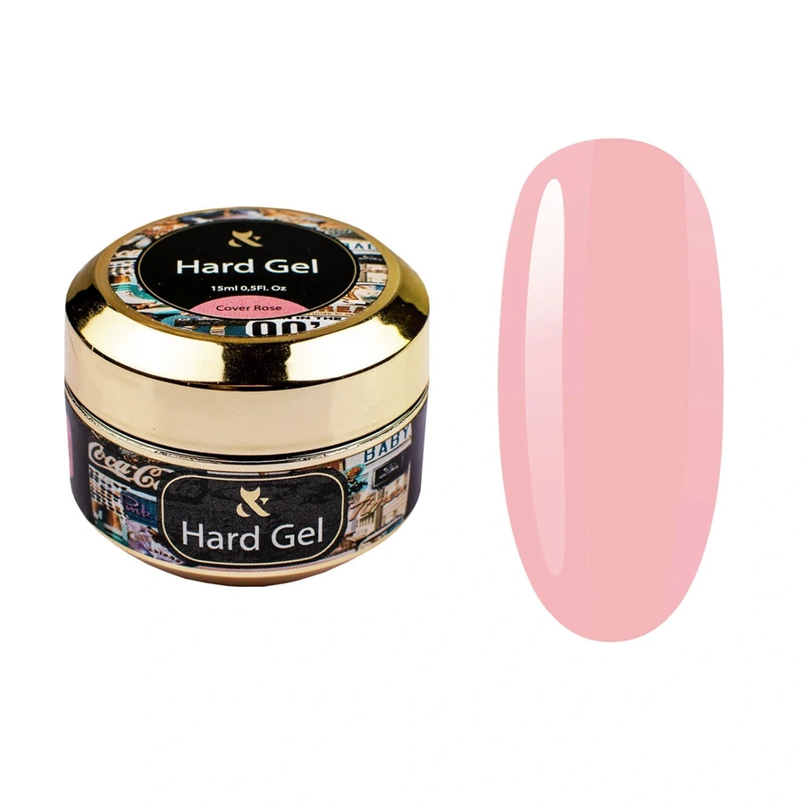Гель для моделювання камуфлюючий FOX Hard Gel Cover Rose рожевий 15 мл