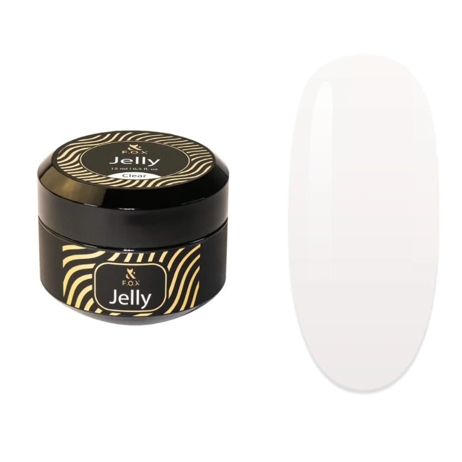 Гель для моделювання камуфлюючий FOX Jelly Gel Clear прозорий 15 мл