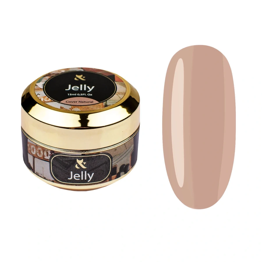 Гель для моделювання камуфлюючий FOX Jelly Gel Cover Natural бежевий 15 мл
