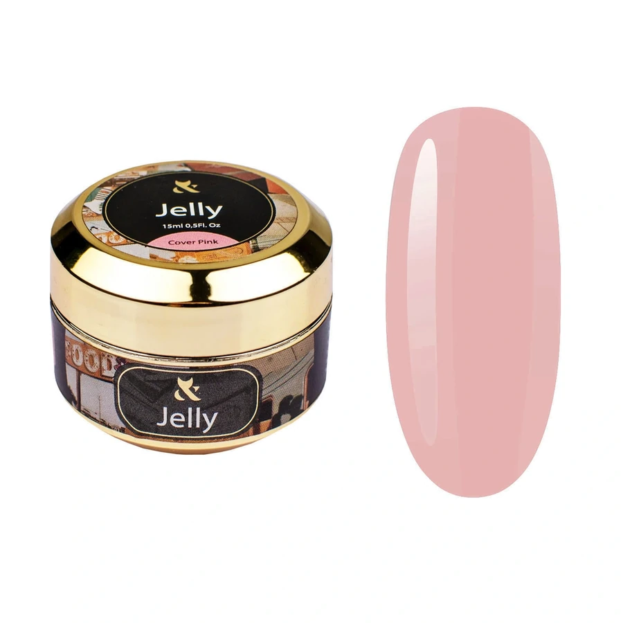 Гель для моделювання камуфлюючий FOX Jelly Gel Cover Pink рожевий 15 мл