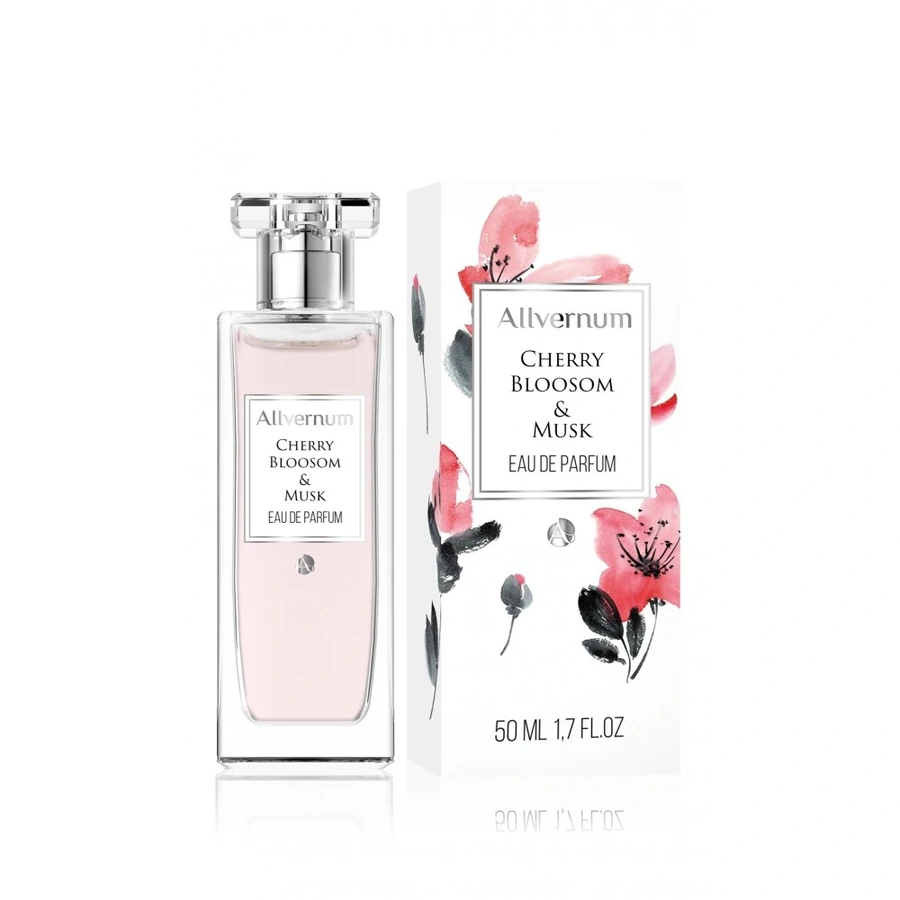 Жіноча парфумована вода Allvernum Cherry Blossom & Musk Eau De Parfum вишневий колір та мускус 50 мл
