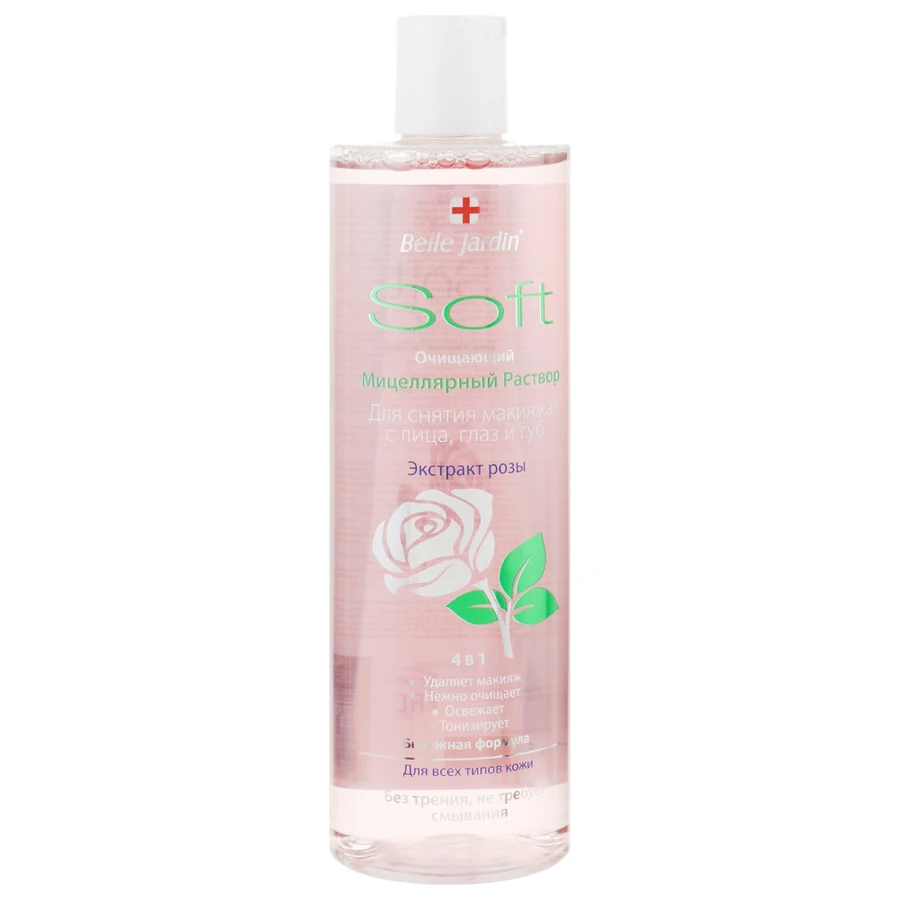 Belle Jardin Soft Cleansing Micellar Solution for Makeup Removal with Rose Extract Екстракт троянди 400 мл