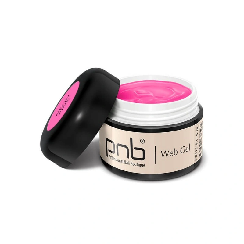 гель-павутинка неон рожевий PNB UV/LED WebGel Neon Pink 5 мл