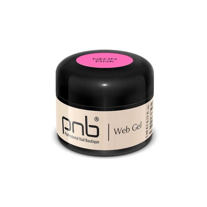 гель-павутинка неон рожевий PNB UV/LED WebGel Neon Pink 5 мл