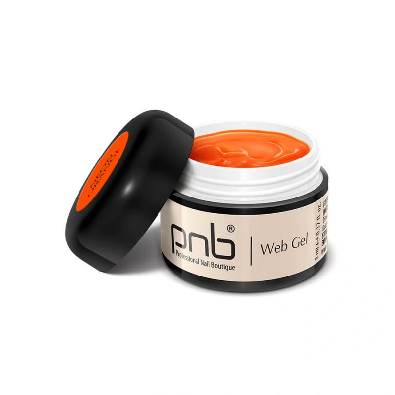 гель-павутинка неон помаранчевий PNB UV/LED WebGel Neon Orange 5 мл