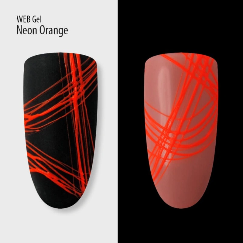 гель-павутинка неон помаранчевий PNB UV/LED WebGel Neon Orange 5 мл