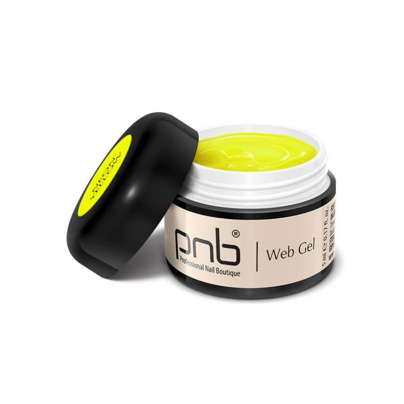 гель-павутинка неон жовтий PNB UV/LED WebGel Neon Yellow 5 мл