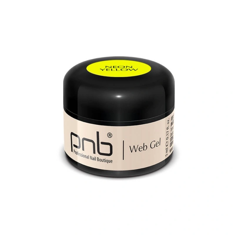 гель-павутинка неон жовтий PNB UV/LED WebGel Neon Yellow 5 мл