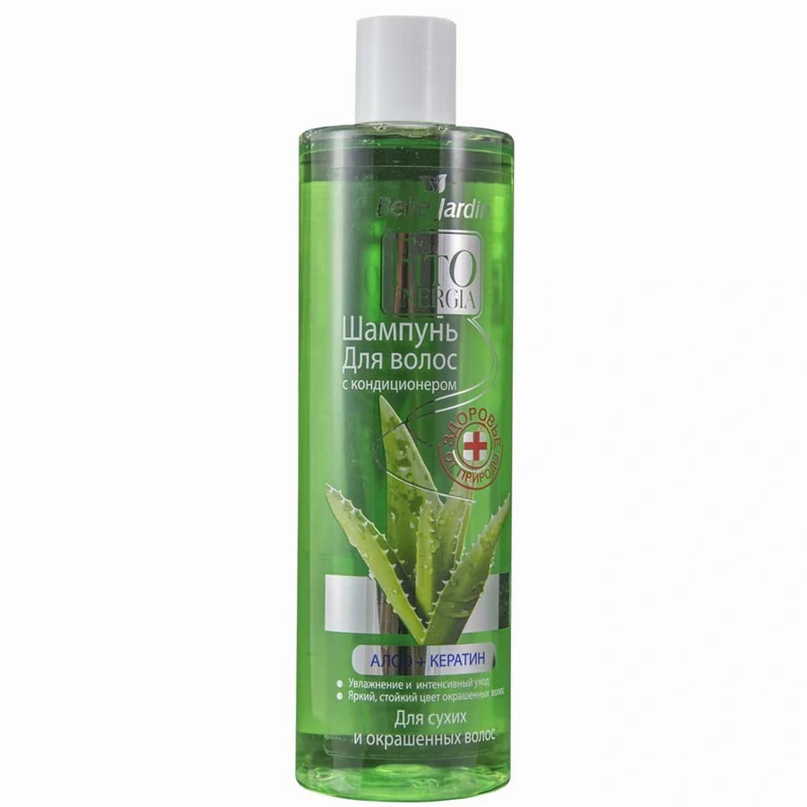 Шампунь з кондиціонером Алое та Кератін Belle Jardin Fito Energia Hair Shampoo Aloe + Keratin 400 мл