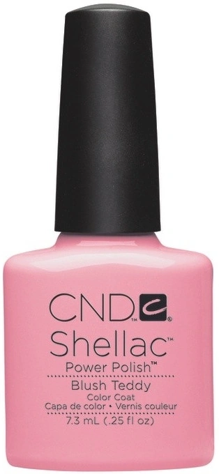Гель-лак CND Shellac Blush Teddy ніжно-рожевий з ледь помітним шиммером 7,3 мл