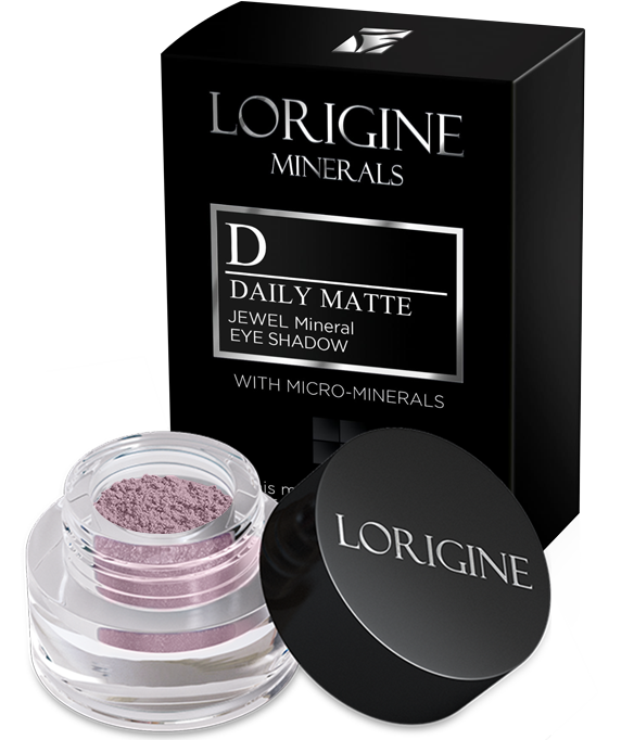 Мінеральні матові розсипчасті тіні для повік Lorigine Minerals Тіні для повік Daily Matte Gray-Lilac 04 сіро-бузкові 0.5г